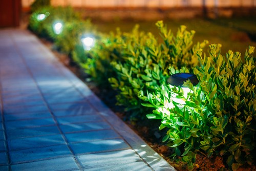 spike-garden-lights garden lighting electrician in buxton